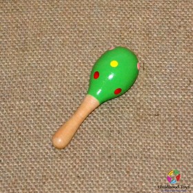 Maracas lemn mic verde