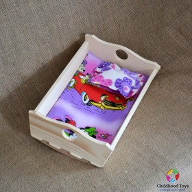 Mobilier lemn, patut balansoar pentru papusi M2
