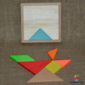 Puzzle lemn Tangram