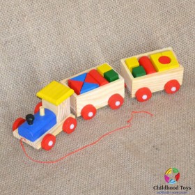 Tren lemn forme geometrice M2