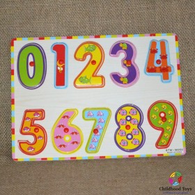 Puzzle incastru lemn cu cifre M7