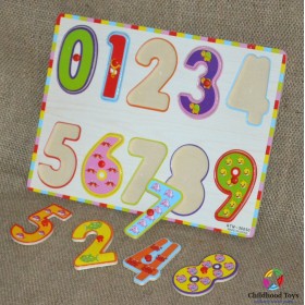 Puzzle incastru lemn cu cifre M7