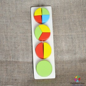 Puzzle incastru lemn cu forme geometrice M4