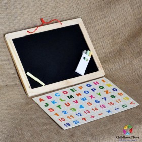 Tabla de scris din lemn cu cifre si litere M3