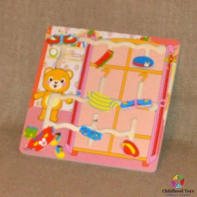 Puzzle labirint lemn