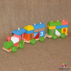 Tren lemn 22 piese mari
