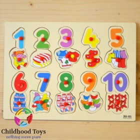 Puzzle incastru cifre