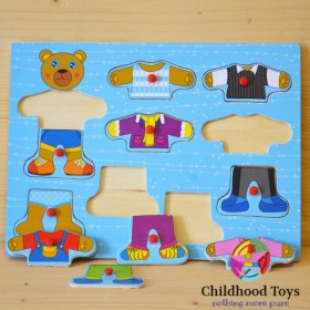 Puzzle incastru imbraca ursuletul