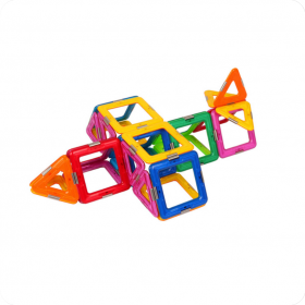 Set constructie 3D Magspace 36 piese Colorful World Set 2