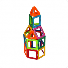 Set constructie 3D Magspace 36 piese Colorful World Set 4