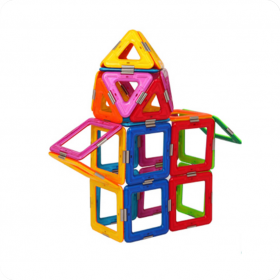 Set constructie 3D Magspace 36 piese Colorful World Set 5