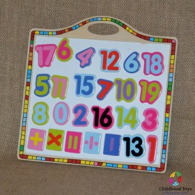 Tabla magnetica cu cifre din lemn M1
