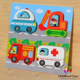 Puzzle relief 3D vehicule