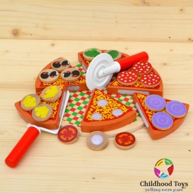 Set lemn Pizza de feliat