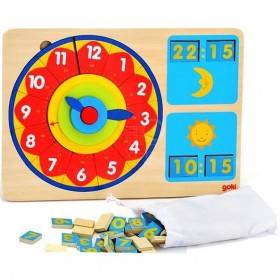 Ceas puzzle lemn GOKI 1