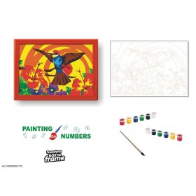 FRABOX Set painting by numbers Pasare 2