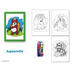 FRABOX Set pictura aquarelle Elefant 2