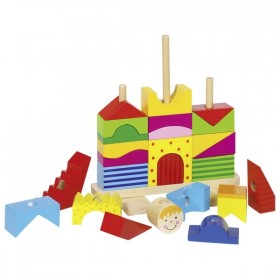 Puzzle vertical lemn Casuta Goki 2