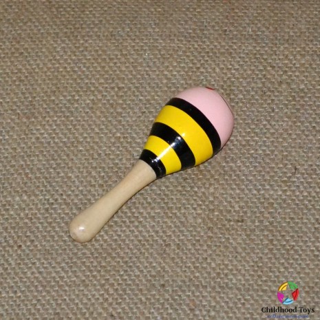 Maracas lemn mic albinuta