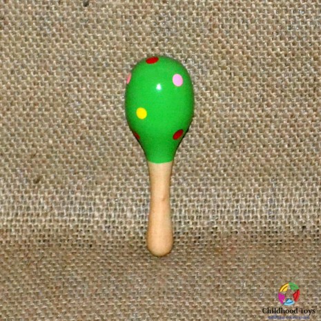 Maracas lemn mic verde