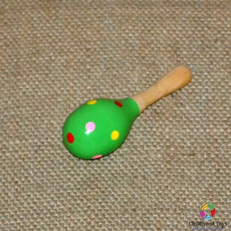 Maracas lemn mic verde