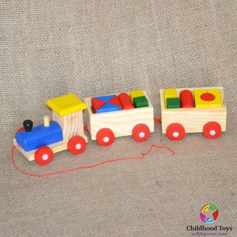 Tren lemn forme geometrice M2