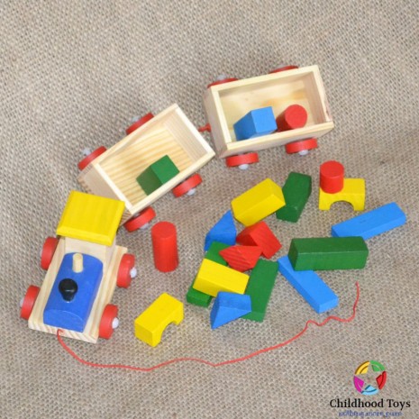 Tren lemn forme geometrice M2