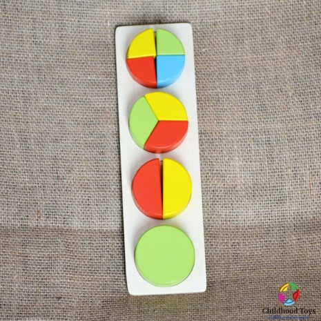 Puzzle incastru lemn cu forme geometrice M4