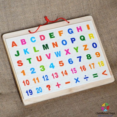 Tabla de scris din lemn cu cifre si litere M3