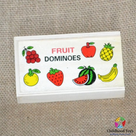 Domino lemn cu fructe