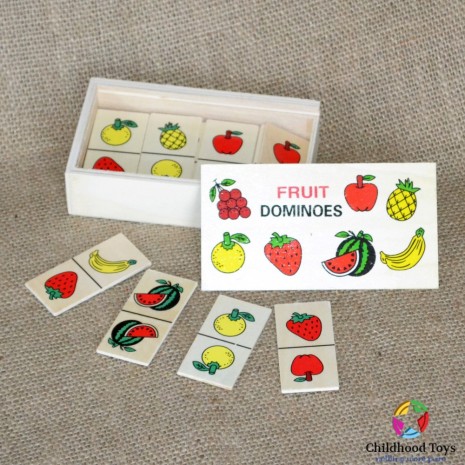 Domino lemn cu fructe
