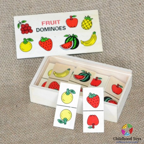 Domino lemn cu fructe