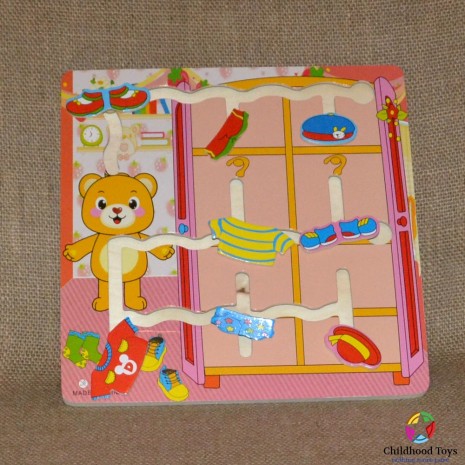 Puzzle labirint lemn