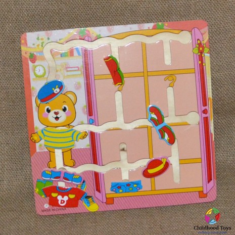 Puzzle labirint lemn
