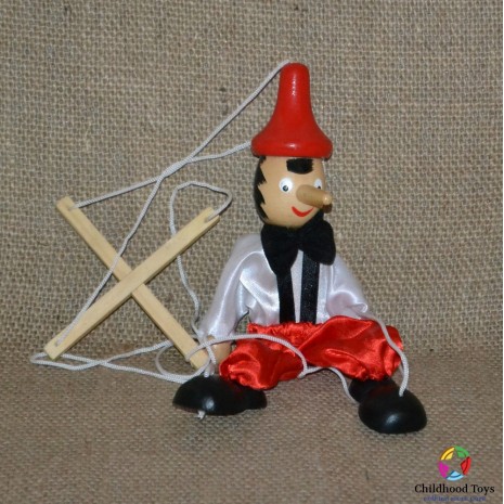Jucarie lemn marioneta Pinocchio