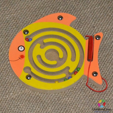 Joc lemn, labirint cu creion magnetic