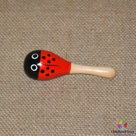 Maracas lemn mic buburuza