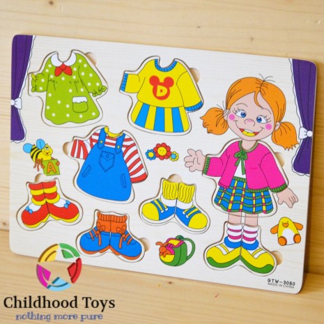 Puzzle imbraca fetita