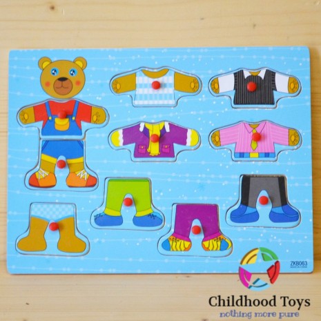 Puzzle incastru imbraca ursuletul