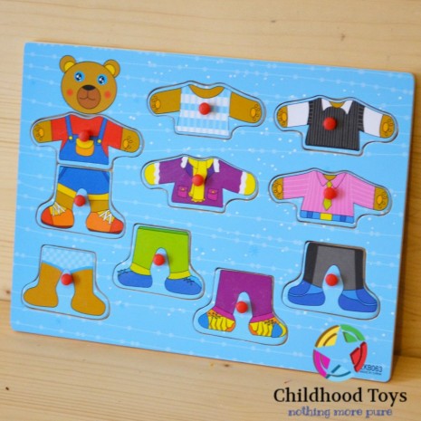 Puzzle incastru imbraca ursuletul