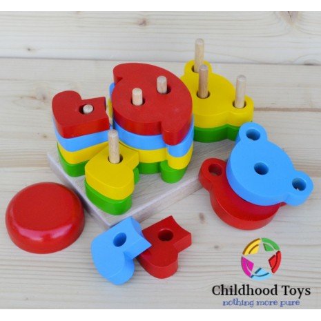 Puzzle lemn Construieste Ursuletul 2