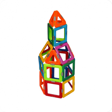 Set constructie 3D Magspace 36 piese Colorful World Set 4