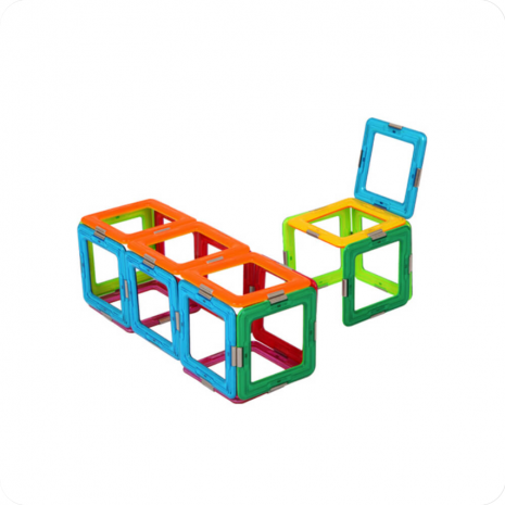 Set constructie 3D Magspace 36 piese Colorful World Set 7