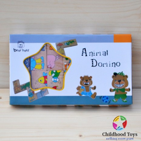 Domino lemn animale