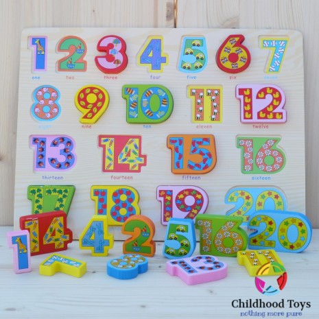 Puzzle incastru lemn cifre A1