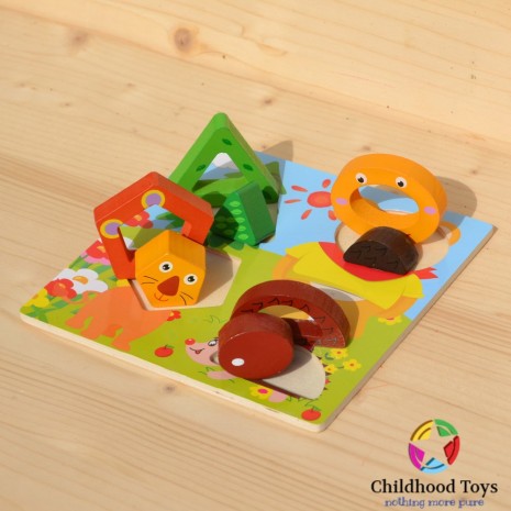 Puzzle relief 3D animale din jungla