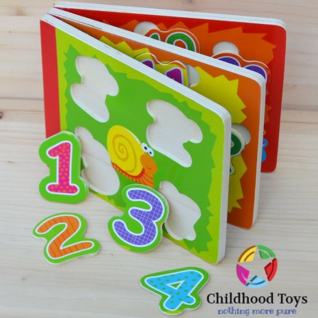 Puzzle lemn cu numere