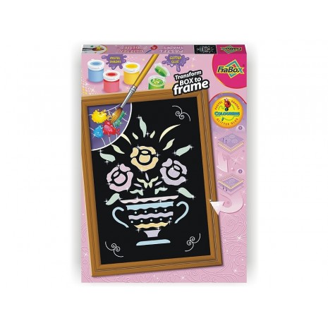 FRABOX Set pastel & gliter Vas cu Flori 1