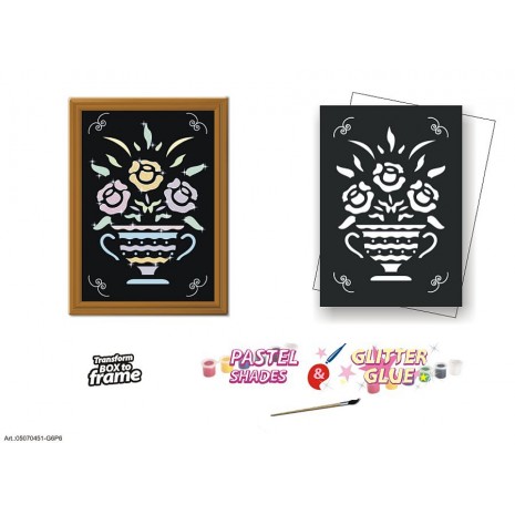 FRABOX Set pastel & gliter Vas cu Flori 2