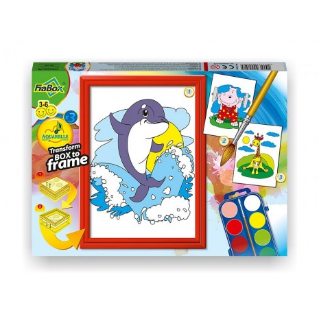 FRABOX Set pictura aquarelle Delfin 1